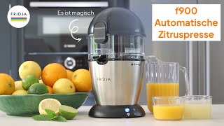 Fridja f900 Automatische Zitruspresse  Produktübersicht Deutsch [upl. by Salohcim]