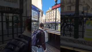 Metro de Paris  Réaumur Sébastopol 🇨🇵 shorts [upl. by Nylirehs]