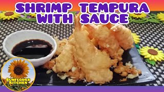 Vlog 179 EASY TO MAKE SHRIMP TEMPURA WITH SAUCE  Sunflower Kitchen shrimp tempura shrimptempura [upl. by Marinelli]