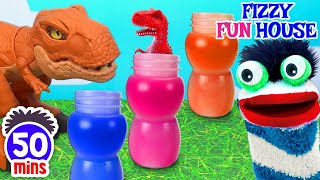 Fizzys Fun Adventures With Dinosaurs Making Slime Packing Lunch Boxes amp More Compilation For Kids [upl. by Perren547]