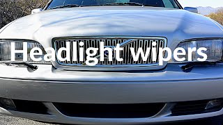 How to fix the Headlight wipers on a Volvo P80 S70 C70 V70 850 [upl. by Madid319]