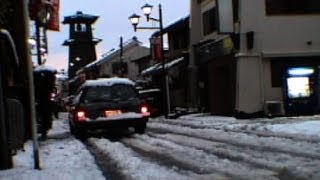 雪の川越 スバル・レオーネ ショートドライブ [upl. by Eisler40]