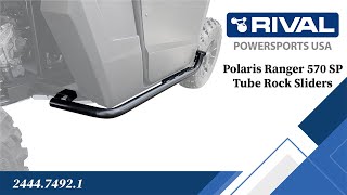 Polaris Ranger 570 SP Rival Tube Rock Sliders Fitting Video 244474921 [upl. by Ahsieker217]