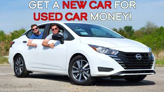 UNDER 16000  The 2023 Nissan Versa is the CHEAPEST New Car in America [upl. by Anidem559]