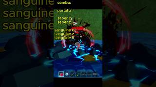 Best saber sanguine comboroblox bloxfurit subscribe gaming trending shorts [upl. by Twelve]