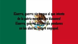 Himno Nacional Mexicano con Letra [upl. by Nedyaj]