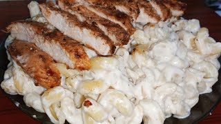 Creamy Pasta With Chicken Steak Recipe  How to Make Pasta  Creamy Pasta Banana ka Tarika macaroni [upl. by Leuneb]