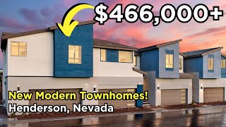 Henderson Modern New Townhomes For Sale in Inspirada [upl. by Einama]