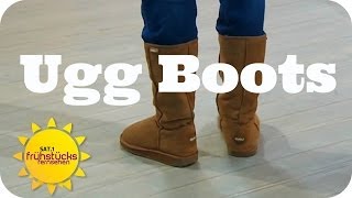 Trend Ugg Boots Bequem vs Chic  Sat1 Frühstücksfernsehen [upl. by Malkin]