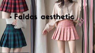 como coser UNA FALDA TABLEADAFALTA AESTHETIC patrones free [upl. by Carley452]