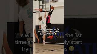 🥷🏾s after grabbing rim the 1st time 😭 basketball dunk fail [upl. by Aserej]