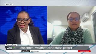 Cape Town Weather I Inclement weather conditions persist Sonica Lategan [upl. by Elleved]