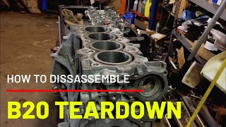 B20 TEARDOWN Detailed process with tool list [upl. by Sinnej]