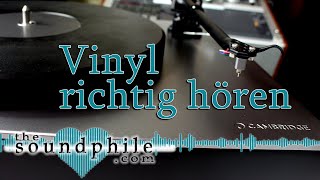 VinylPlattenspieler richtig einstellen  WorkshopTutorial The Soundphile [upl. by Aleka]