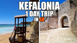 Kefalonia Greece  1 DAY TRIP  Agios Georgios Castle amp Avithos Beach [upl. by Ripleigh426]