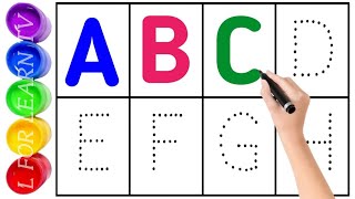 Alphabates ABC song ABCD a to z kids rhymes collection for writing in dotted line [upl. by Rebm835]