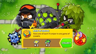 Monkey Meadow CHIMPS  Axis of Havoc EASY Strategy BTD6 [upl. by Ominoreg]