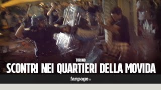 A Torino sangue e caos durante la movida la polizia carica centri sociali e clienti dei bar [upl. by Lianne]