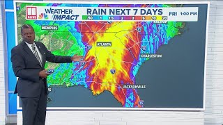 Tracking Hurricane Helene  Severe weather expected in north Georgia impacts [upl. by Myrwyn546]