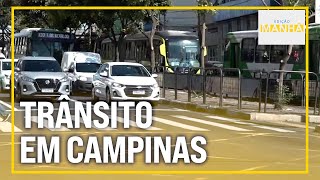 Edição Manhã  Trânsito em Campinas Mudanças na linha 377 e interdição da Estação Amarais [upl. by Chuu]