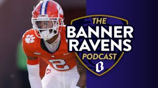 Ravens draft CB Nate Wiggins at No 30  Banner Ravens Podcast [upl. by Naul176]