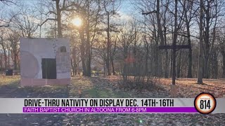 Drivethru Live Nativity hosted by Faith Baptist Church in Altoona [upl. by Ycniuqal]