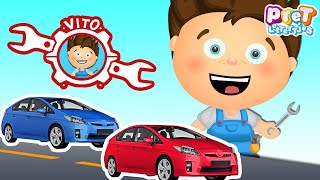 Kleuren Leren Nederlands met Autos  Nederlandse Kinderfilmpjes peuters [upl. by Aspa]