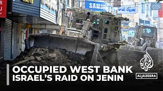 Israeli forces destroy 70 of Jenins roads in the occupied West Bank [upl. by Mafalda]