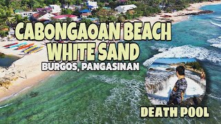 CABONGAOAN BEACH PANGASINAN  WHITE SAND  DEATH POOL [upl. by Annaili]