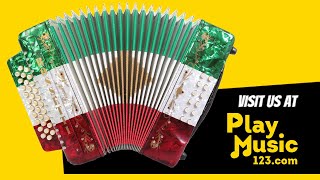 Rossetti Button Accordion 31 Treble Keys 12 Bass  Sound Features and Reviews by PlayMusic123com [upl. by Combes900]