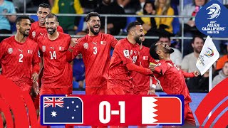 Australia  Bahrain  Highlights  AsianQualifiers  Road To 26 [upl. by Bonine983]