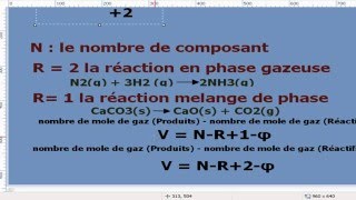 Exercice thermochimie s1 la variance dun système a léquilibre partie20 [upl. by Mcnair375]