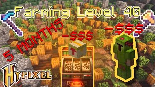 The Journey to Farming 40 in Skyblock [upl. by Icken]