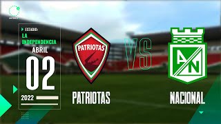 Patriotas Vs Nacional  Liga BetPlay  EN VIVO [upl. by Arramas]