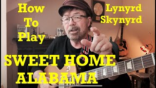 How To Play  SWEET HOME ALABAMA  Plus Free charts [upl. by Ary]