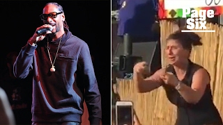 Snoop Dogg Overshadowed by Enthusiastic Sign Language Interpreter  Page Six [upl. by Halehs]