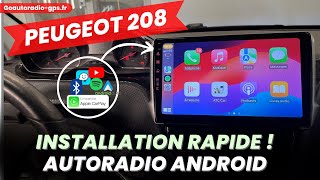 Installation Autoradio Android sur Peugeot 2082008 avec carplay et Android auto [upl. by Eckmann402]