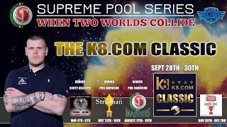 Adam Davis vs Clint IAnson  T4  The Supreme Pool Series  K8com Classic  Race to 11 [upl. by Ernaldus]