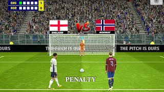 Norway vs England Penalty Shootout 🔥 Jude Bellingham vs Erling Haaland 🥰 [upl. by Eilra]