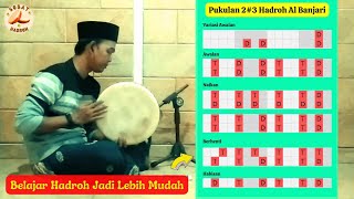 Pukulan 23 Hadroh Al Banjari  belajar hadroh jd lebih Mudah [upl. by Hsirrehc612]