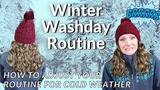 Winter Wavy Washday Routine 2A 2B 2C Hair [upl. by Erret]