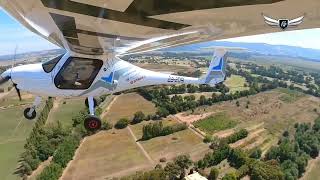 Electric plane take off and landing at Lilydale Aerodrome Yarra Valley Victoria Australia [upl. by Telford]