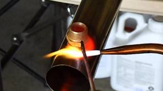 How to weld Stainless steel to brass for a still or distiller with oxy acetylene [upl. by Gard]