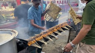 Burn more than 100 sticks at a time  Sate Nasional Indonesian Street Food [upl. by Joliet]