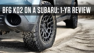 Whats it like running allterrain tires on a Subaru [upl. by Aihtnys]