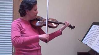 Suzuki Violin  Bach Double 2nd Violin part slow practice  wwwfingerboardworkbookseriescom [upl. by Buckels]