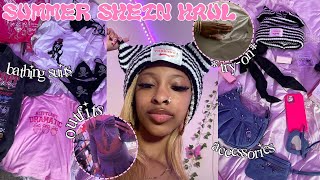 HUGE SUMMER SHEIN TRY ON HAUL 🎀 outfits jewelry bathing suits purses amp more links included [upl. by Leventhal]