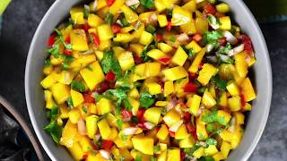 Mango Salsa Recipe [upl. by Arakawa480]