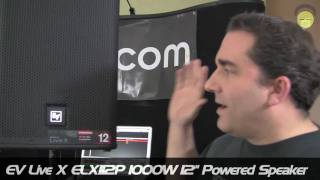 EV Live X ELX112P 12quot 1000W Powered Speaker Overview  agiprodjcom [upl. by Nnylram]