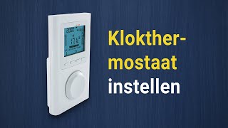 Masterwatt klokthermostaat instellen Home Control [upl. by Adnar]